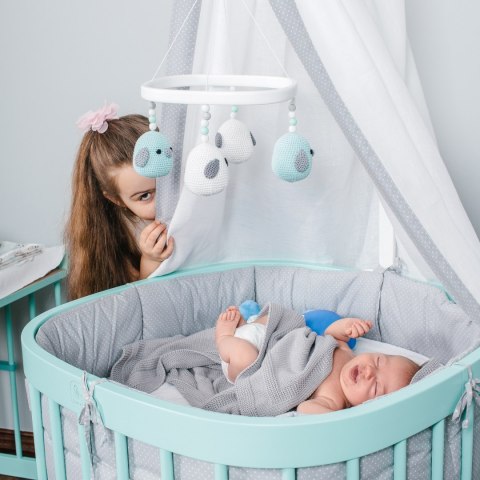 Łóżeczko dziecięce Tweeto 7-w-1 miętowy - zwrot Łóżeczko dziecięce Tweeto 7-w-1 miętowy - zwrot
