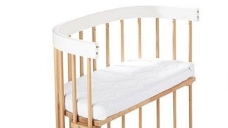 Materac do małego łóżeczka dostawnego pianka pamięciowa - włókno kokosowe